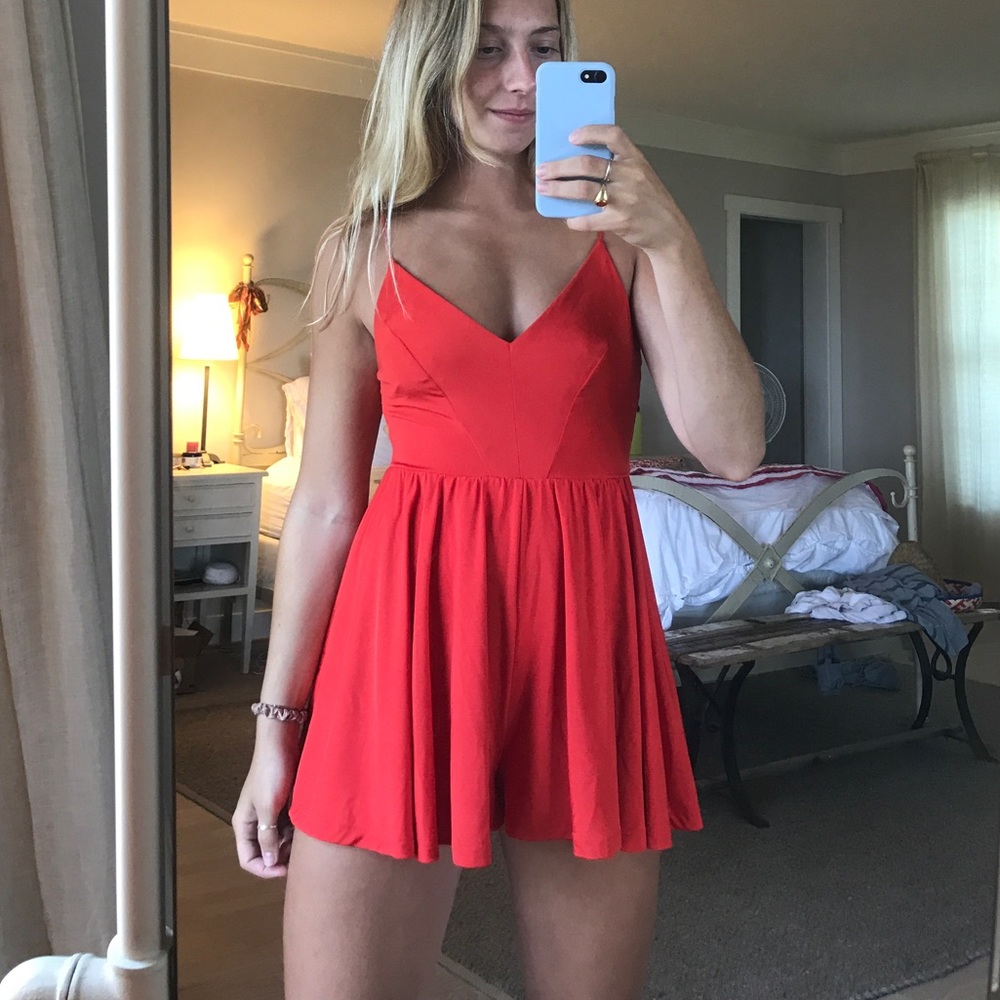 Urban Outfitters red romper!